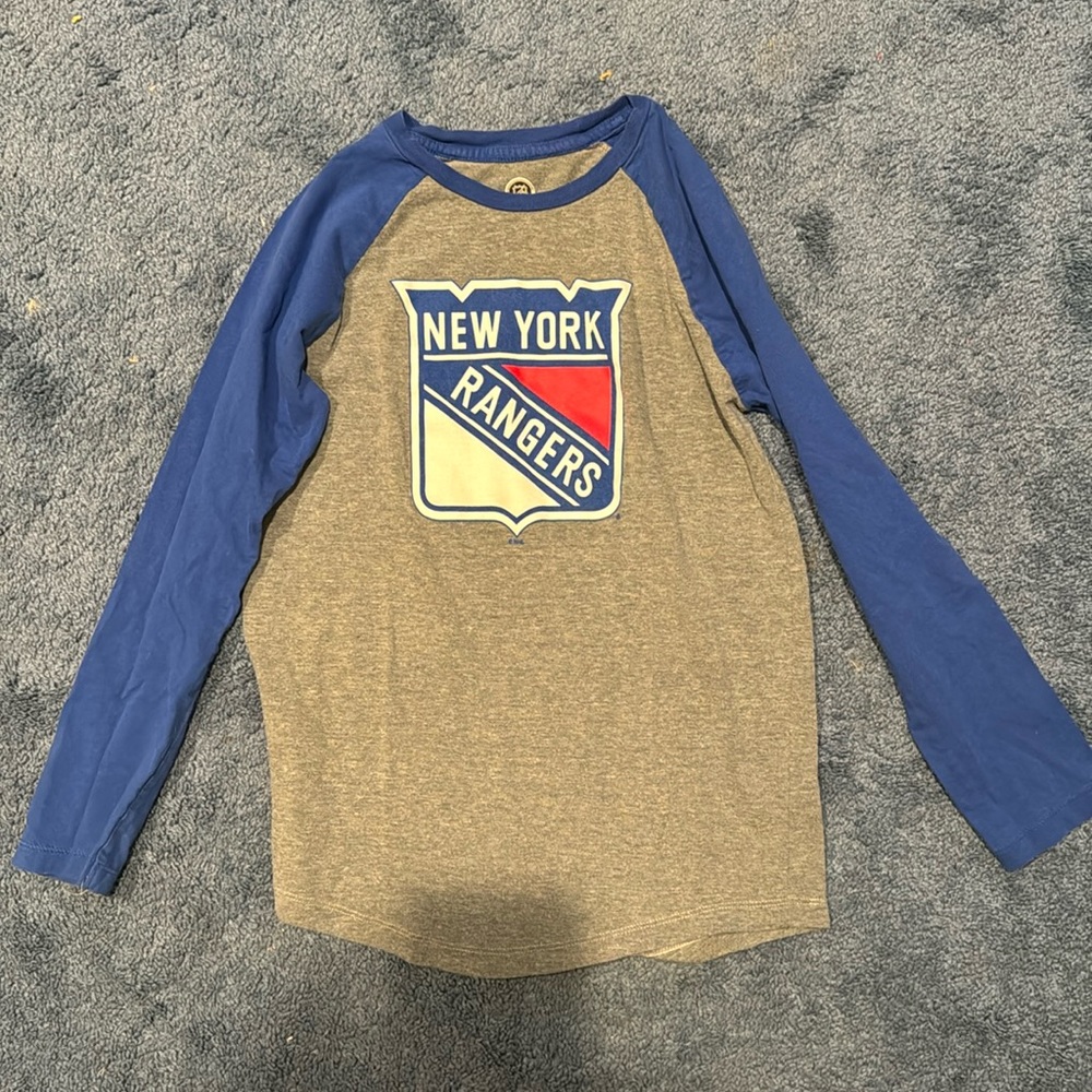 NHL official New York rangers boys size 10-12.